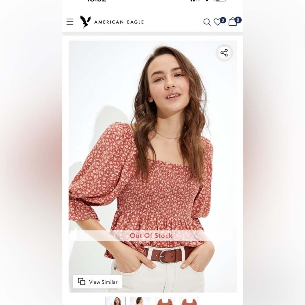 Smocked shirt